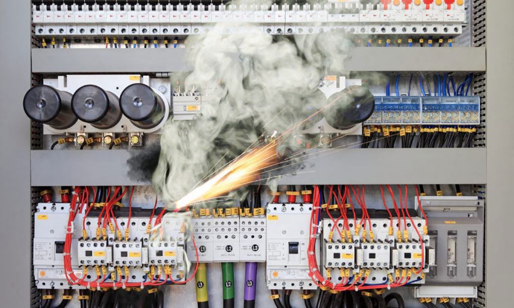 Electrical fire in an electrical switchboard | Dawson Electric